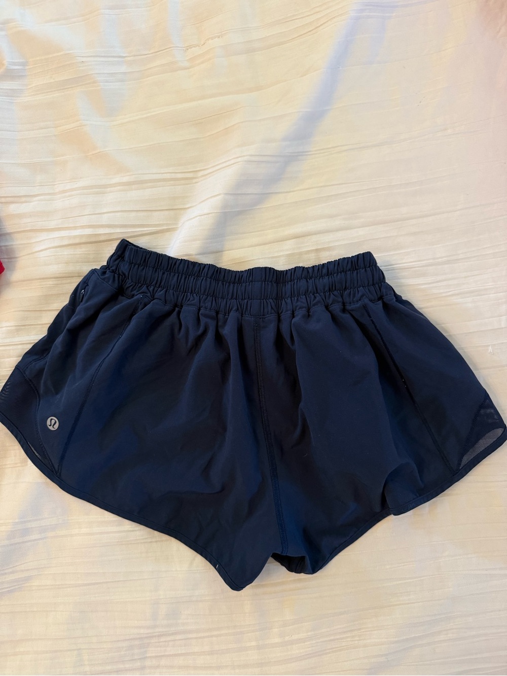 lululemon athletica Navy Run Shorts with Elastic Waist
